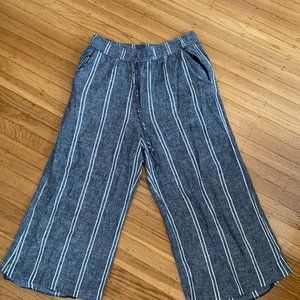 Nordstrom BP striped linen wide leg pants